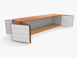 40ft Shipping Container Side Open High Cube 3D Model