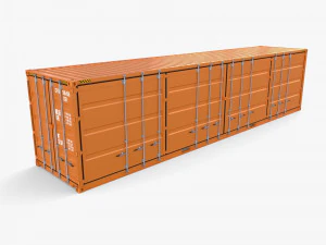 40ft Shipping Container Side Open High Cube 3D Model