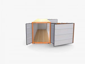 40ft Shipping Container Side Open High Cube 3D Model