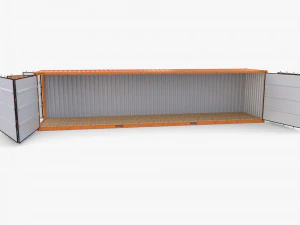 40ft Shipping Container Side Open High Cube 3D Model