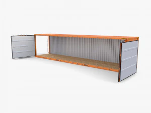 40ft Shipping Container Side Open High Cube 3D Model