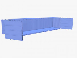 40ft Shipping Container Side Open High Cube 3D मॉडल