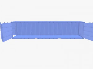40ft Shipping Container Side Open High Cube 3D Model