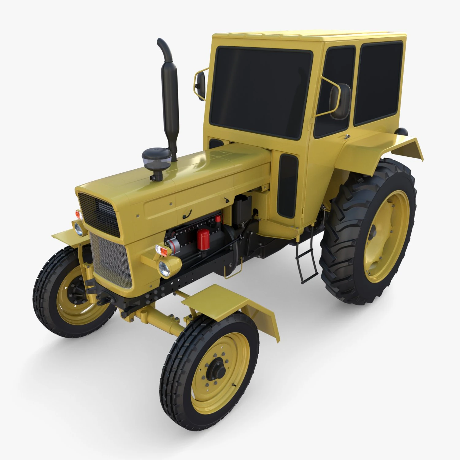 Generic Tractor v3 3D Model .c4d .max .obj .3ds .fbx .stl .blend 