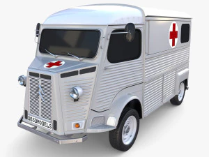 Ambulanza Citroen HY Modello 3D