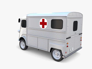 Citroen HY Ambulance 3D Model