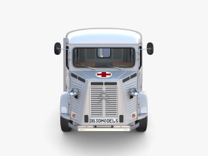 Citroen HY Ambulance with interior 3D Model