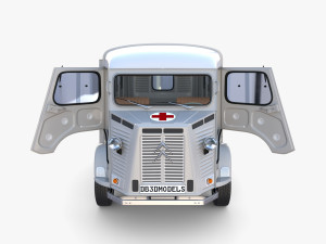Citroen HY Ambulance with interior 3D Model