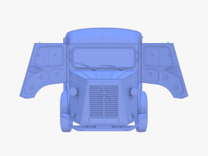 Citroen HY Ambulance with interior 3D Model