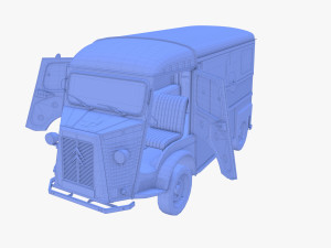 Citroen HY Ambulance with interior 3D Model