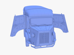 Citroen HY Ambulance with interior 3D Model