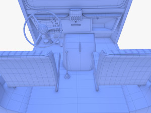 Citroen HY Ambulance with interior 3D Model