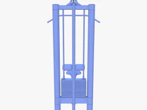 M&aacute;quina lateral Modelo 3D