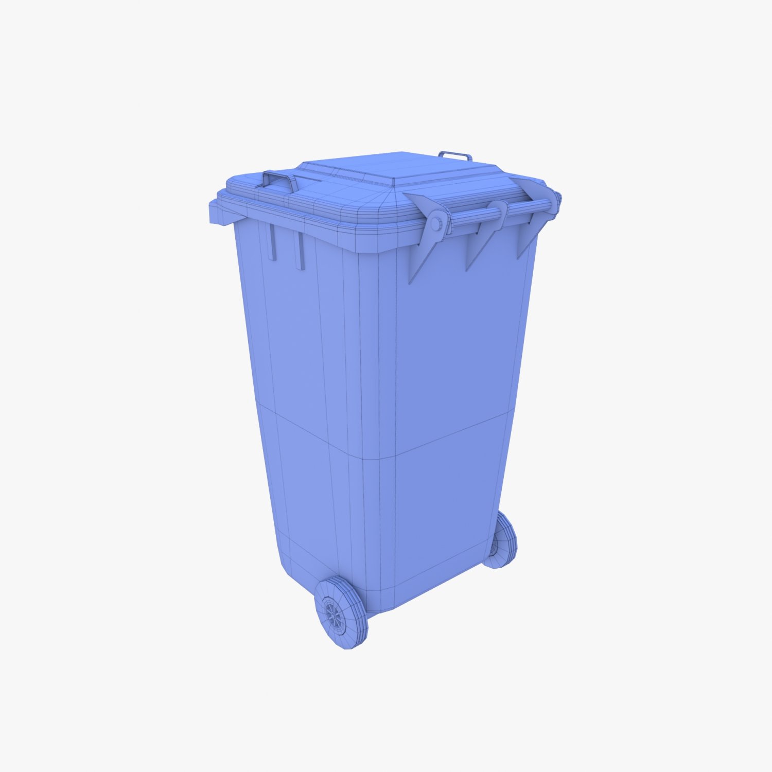 Trash can v1 3D Model in Parts 3DExport