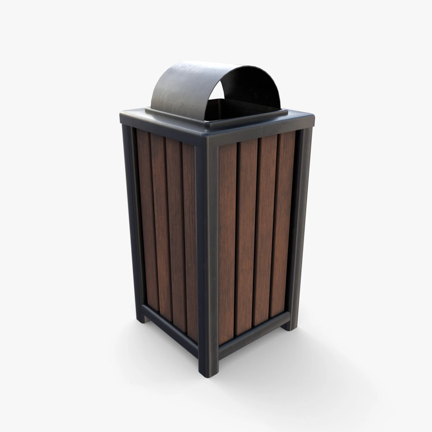 Trash can v3 3D Model .c4d .max .obj .3ds .fbx .stl .blend 