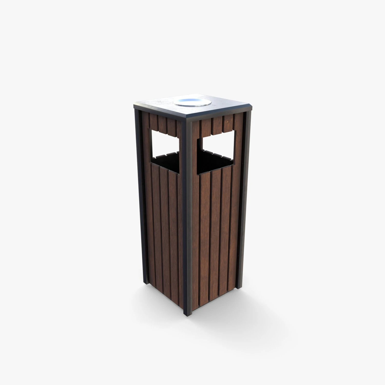 Trash can v4 3D Model .c4d .max .obj .3ds .fbx .stl .blend