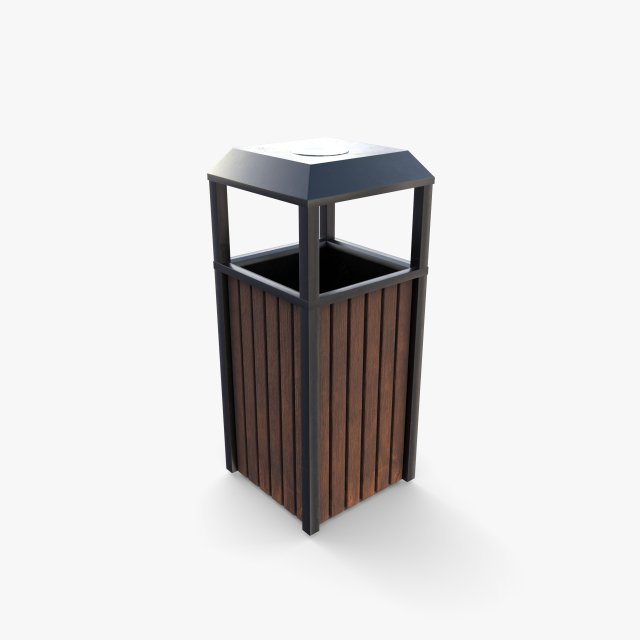 Trash can v5 3D 모델 .c4d .max .obj .3ds .fbx .stl .blend 