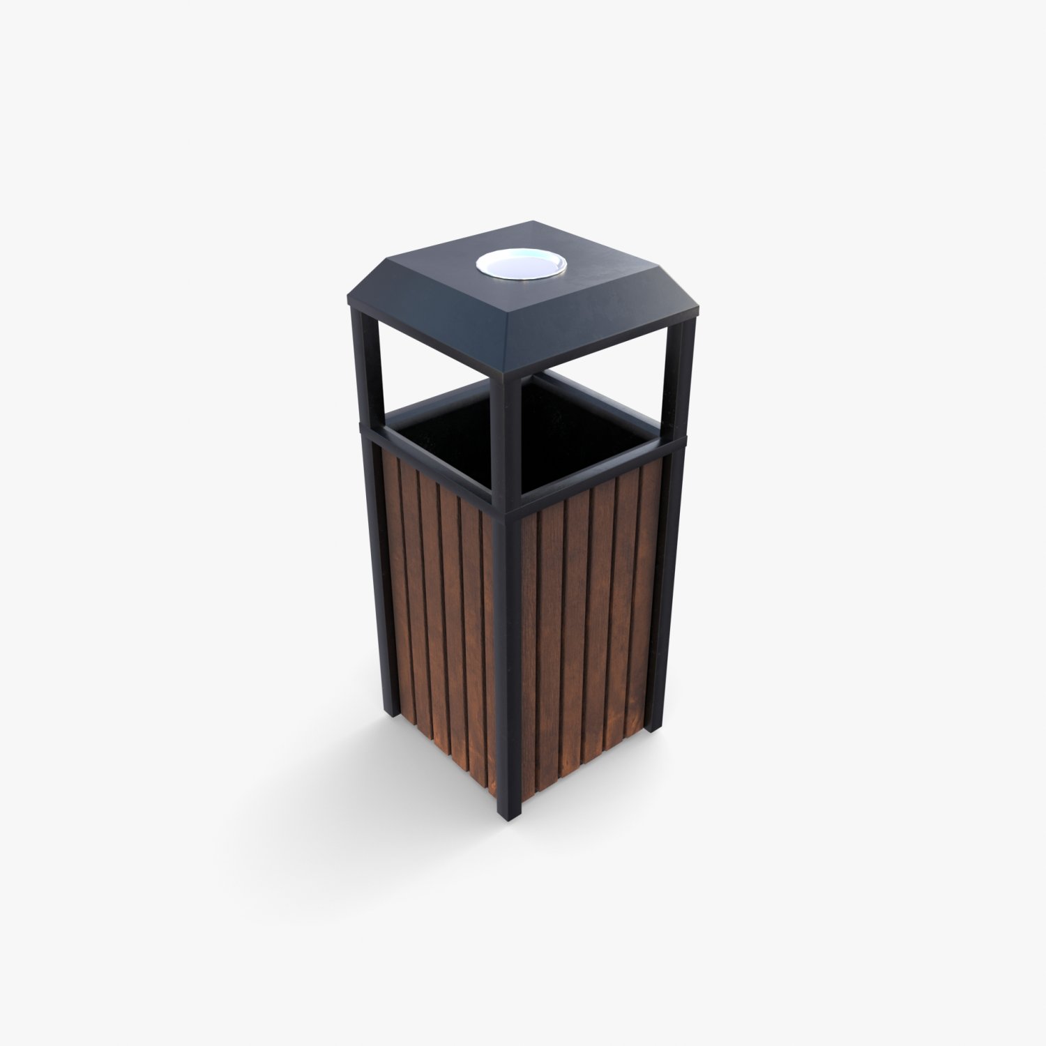 3D model office trash can VR / AR / low-poly