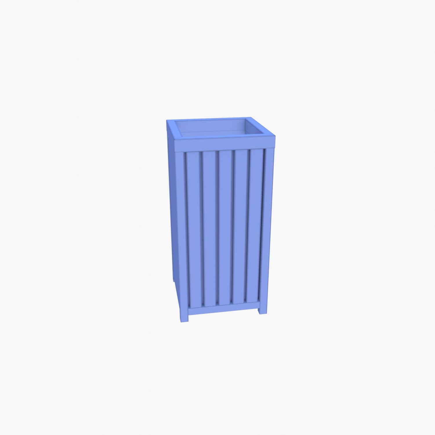 Trash can v1 3D Model in Parts 3DExport