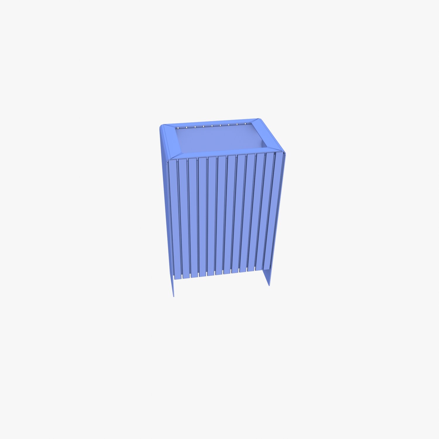 Trash can v1 3D Model in Parts 3DExport