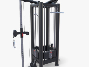 4 Station multi gym 3D Model