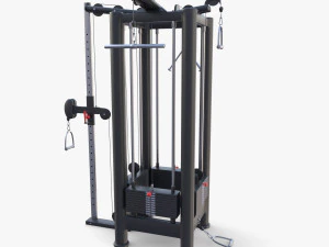 Palestra multifunzione a 4 stazioni Modello 3D