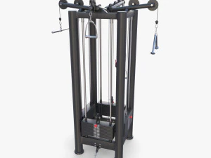 Palestra multifunzione a 4 stazioni Modello 3D