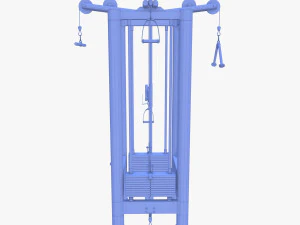 Palestra multifunzione a 4 stazioni Modello 3D