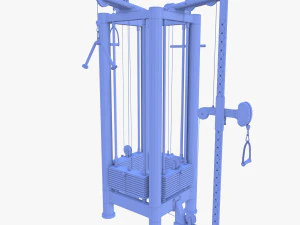 Palestra multifunzione a 4 stazioni Modello 3D