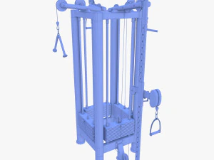 Palestra multifunzione a 4 stazioni Modello 3D