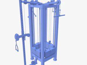 Palestra multifunzione a 4 stazioni Modello 3D