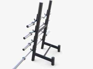 Barbell rack v2 3D Model