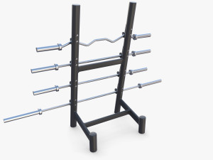 Barbell rack v2 Modello 3D