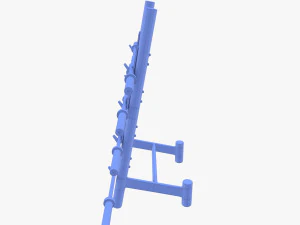 Barbell rack v2 3D Model