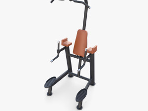 Chin up and dip station v1 3D Модель