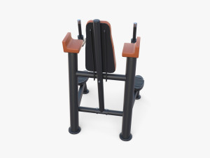 Chin up and dip station v2 3D Model