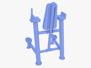 Chin up and dip station v2 3D Model