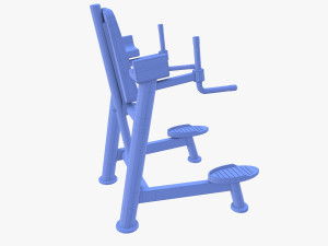 Chin up and dip station v2 3D Model
