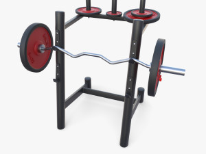 Curl rack 3D Model