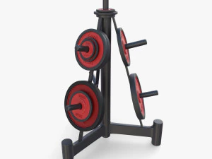 Rack de disco v2 Modelo 3D