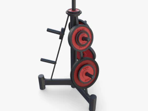 Rack de disco v2 Modelo 3D