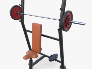 Banco de ombro ol&iacute;mpico Modelo 3D