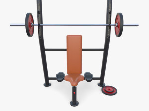 Olympic shoulder bench 3D 模型