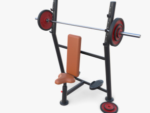 Olympic shoulder bench 3D 模型