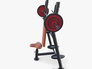 Olympic shoulder bench 3D Model