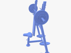 Olympic shoulder bench 3D Model
