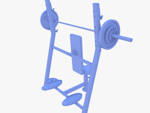 Olympic shoulder bench 3D 模型