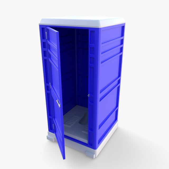 Portable toilet v1 3D Модель .c4d .max .obj .3ds .fbx .stl .blend 