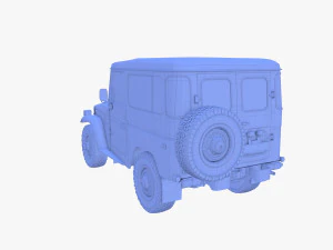 Generic 4x4 car v1 3D Model