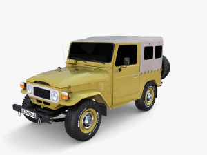 Generic 4x4 car v2 3D Model